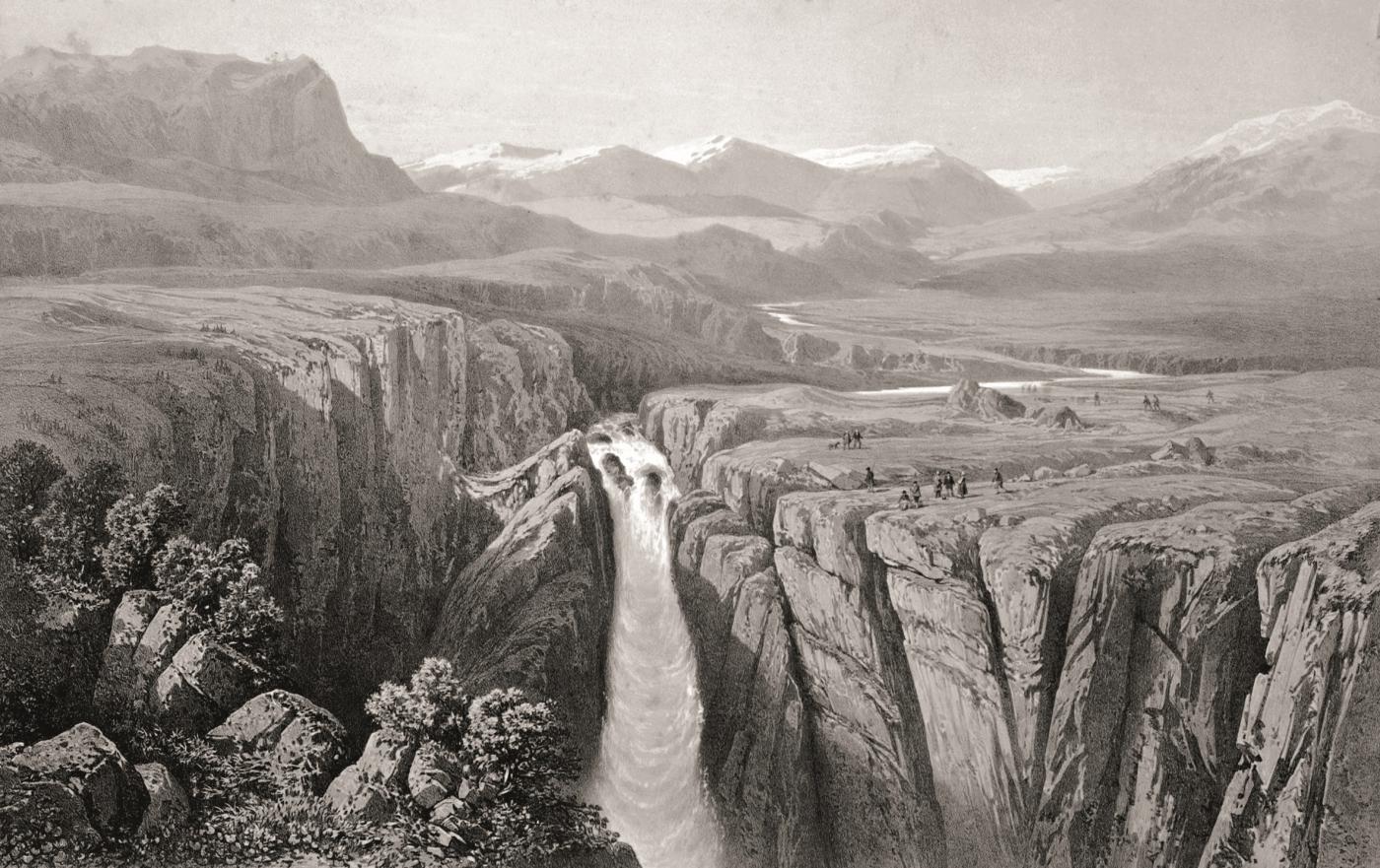 «The Vøring-fos», James Randell, 1854